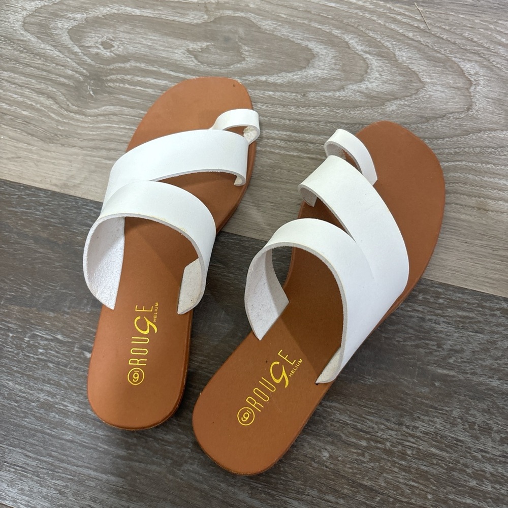 White sandals